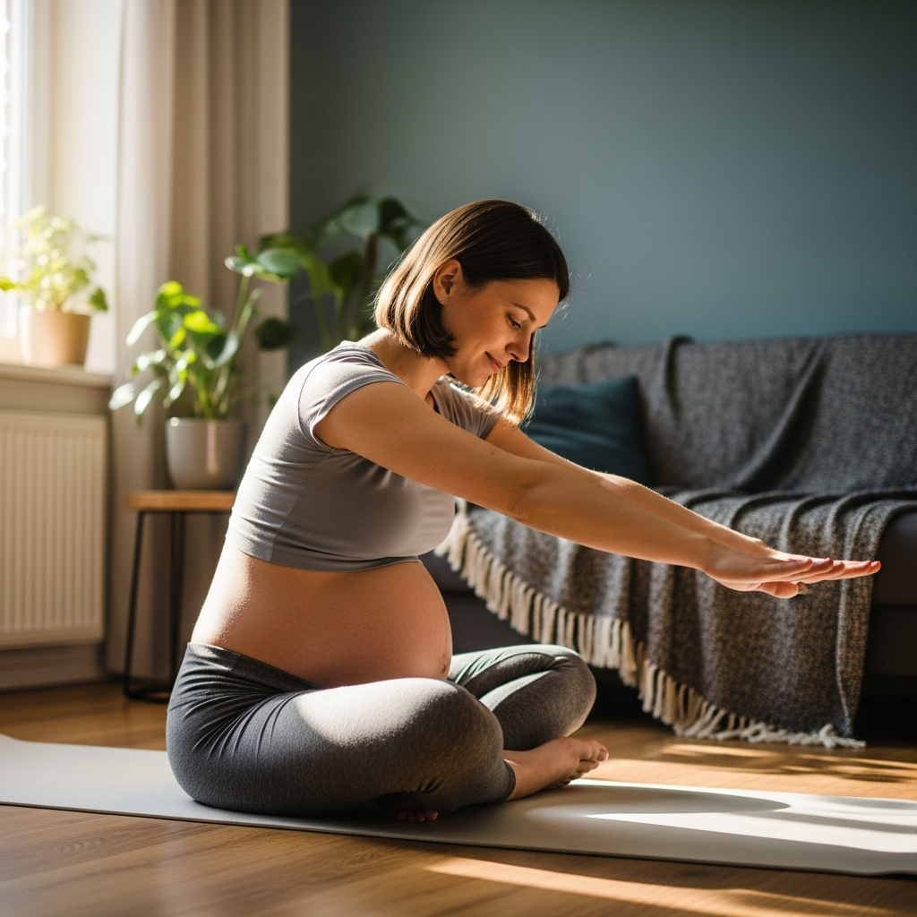 Sicheres Schwangerschaftstraining und pränatales Yoga Leitfaden für werdende Mütter
