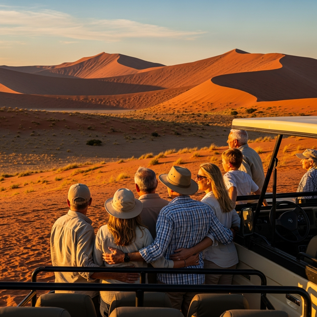 Aventura familiar de safari en el Desierto de Namib vacaciones sin pantallas