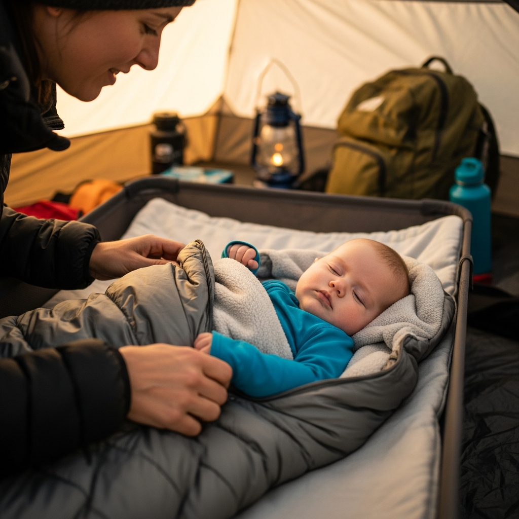Baby pajama layering guide for camping trips Baby camping layering system for comfortable outdoor sleep