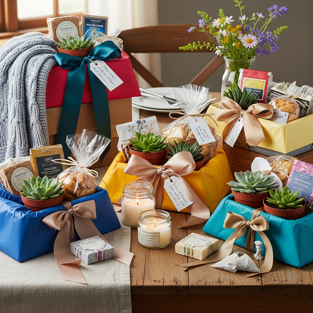 Budget-friendly gift baskets show thoughtfulness matters Creative DIY gift basket arrangement for budget-friendly family gift ideas