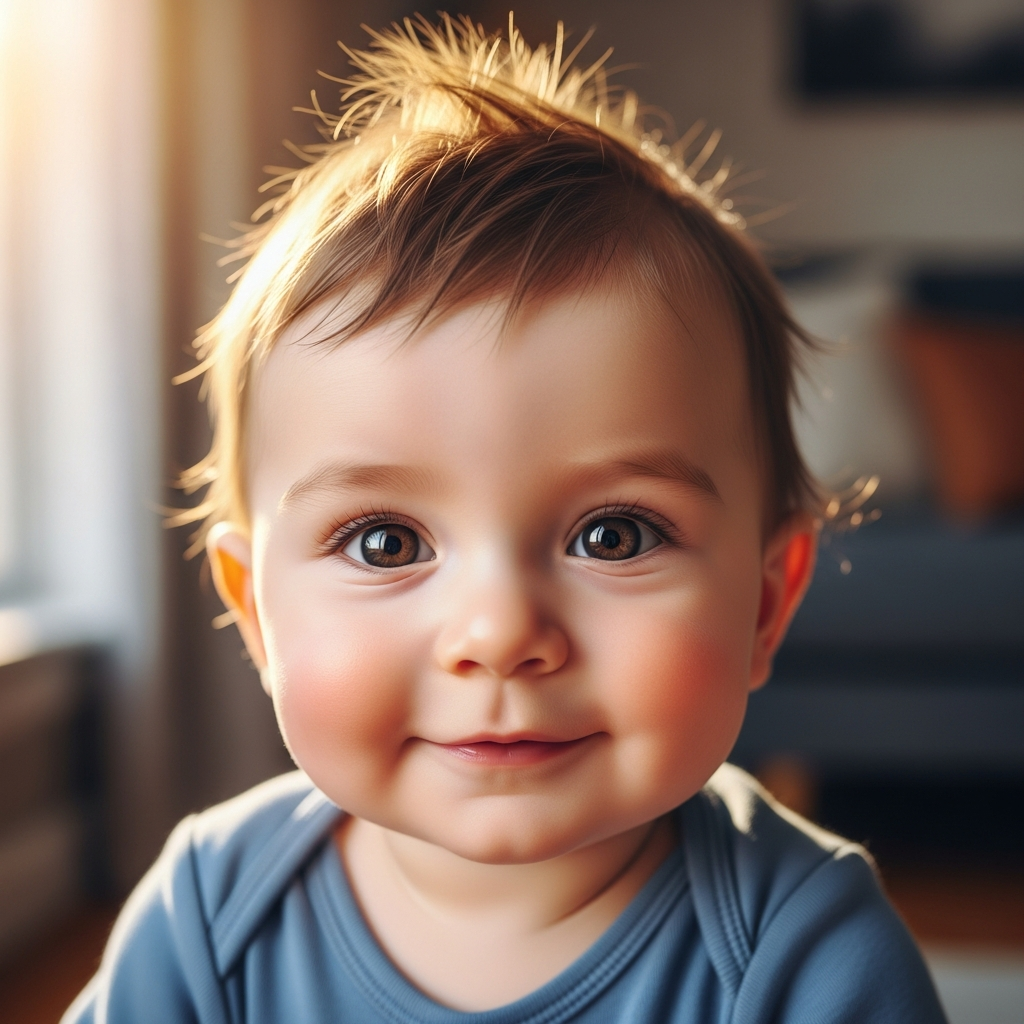 Inspiración para nombres únicos de bebés varones Retrato adorable de bebé varón para ideas de nombres únicos