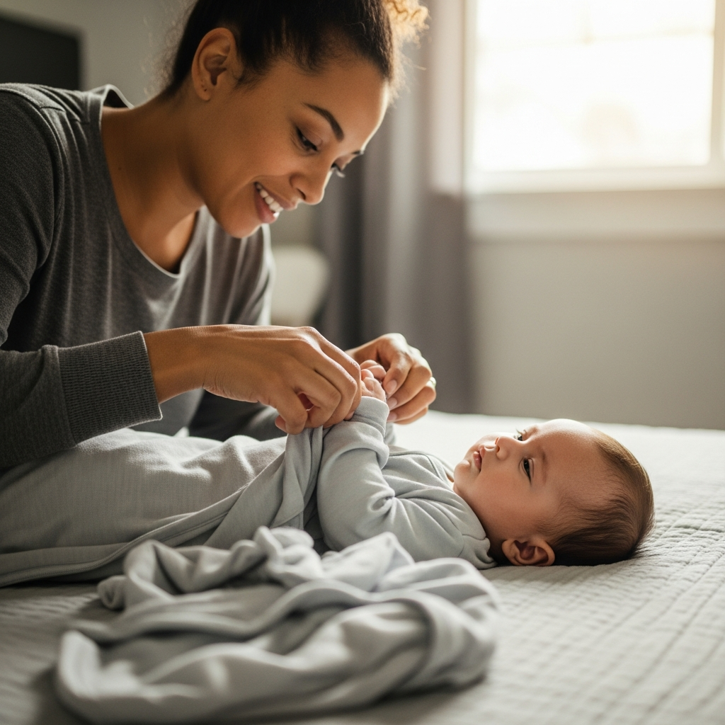 Swaddle to sleep sack transition guide Baby transition from swaddle to sleep sack milestone