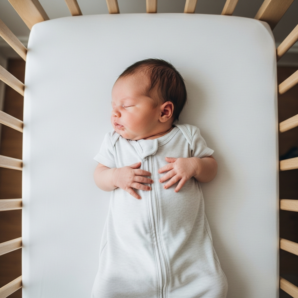 Entorno de sueño seguro para recién nacido siguiendo las directrices de la AAP