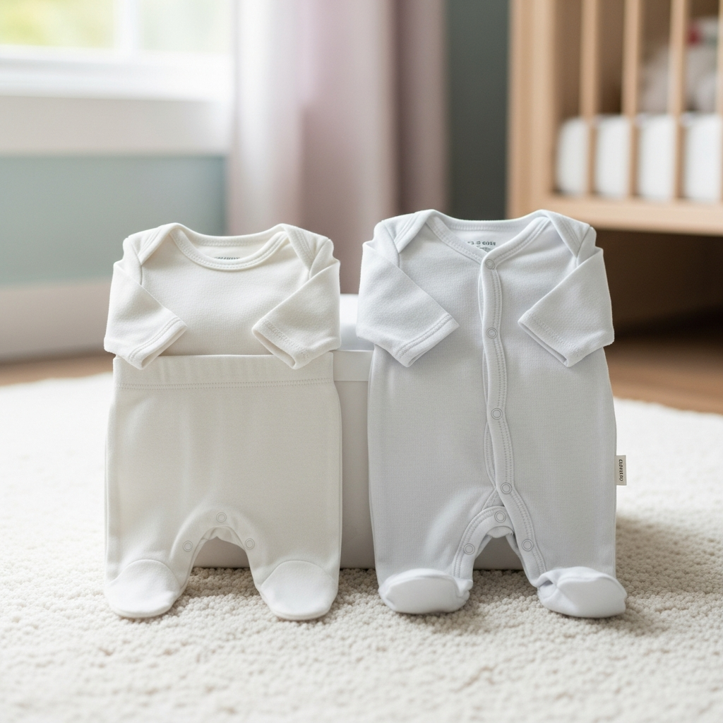 Tableau de comparaison des tailles pour vêtements de bébé nouveau-né versus 0-3 mois