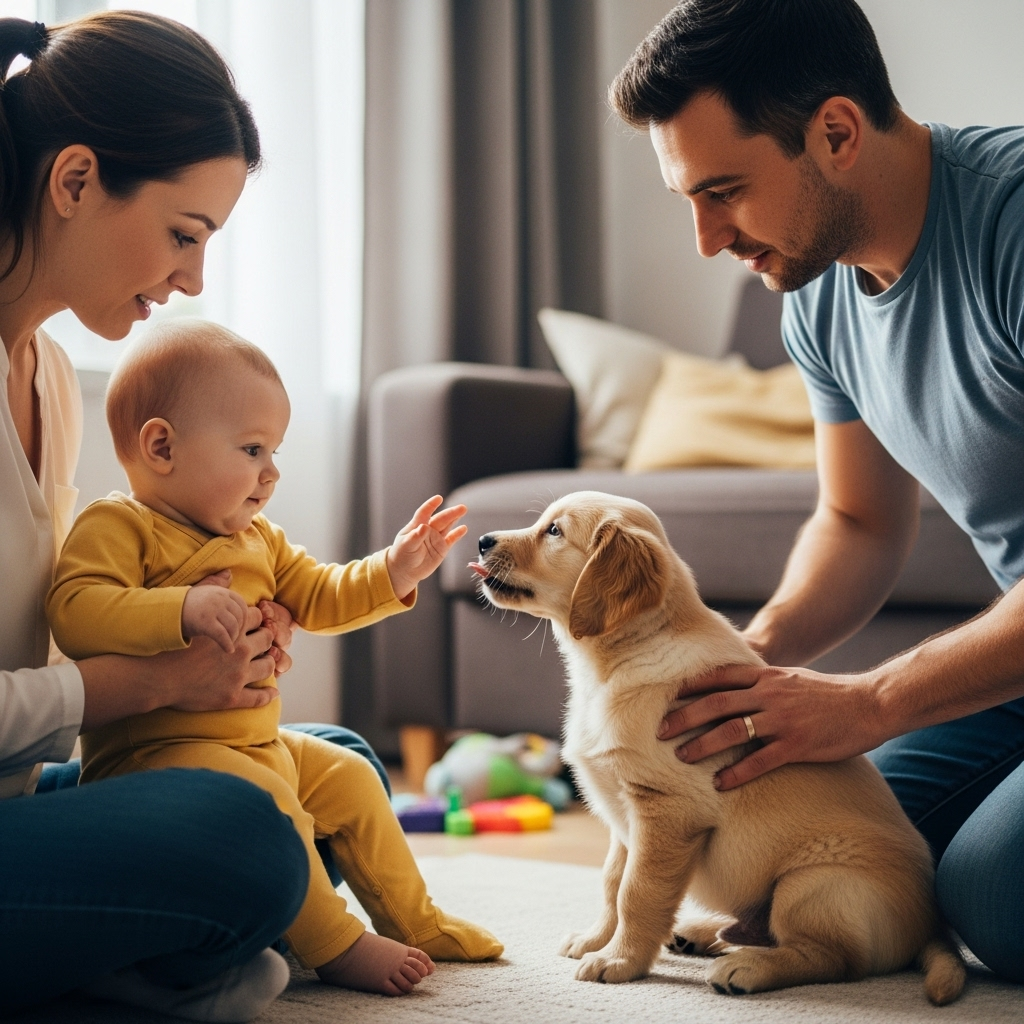 Safe puppy and baby introduction guide for parents