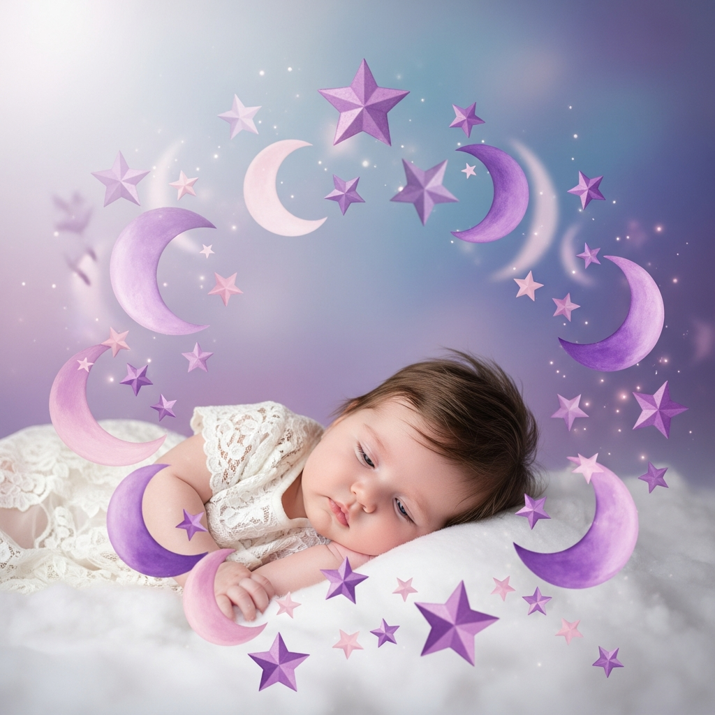 Nombres de bebé mágicos para niñas con elementos celestiales y caprichosos