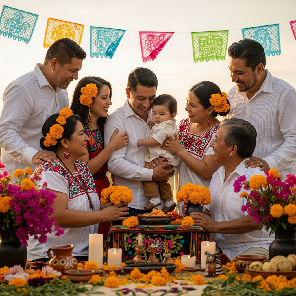 Célébration de la nomination de l’héritage culturel mexicain aztèque pour les bébés filles