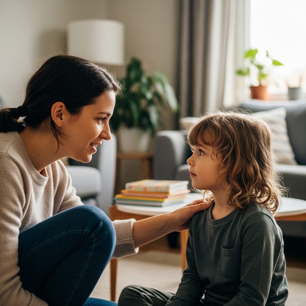 Gentle parenting core principles visual guide showing empathy and respect for parents
