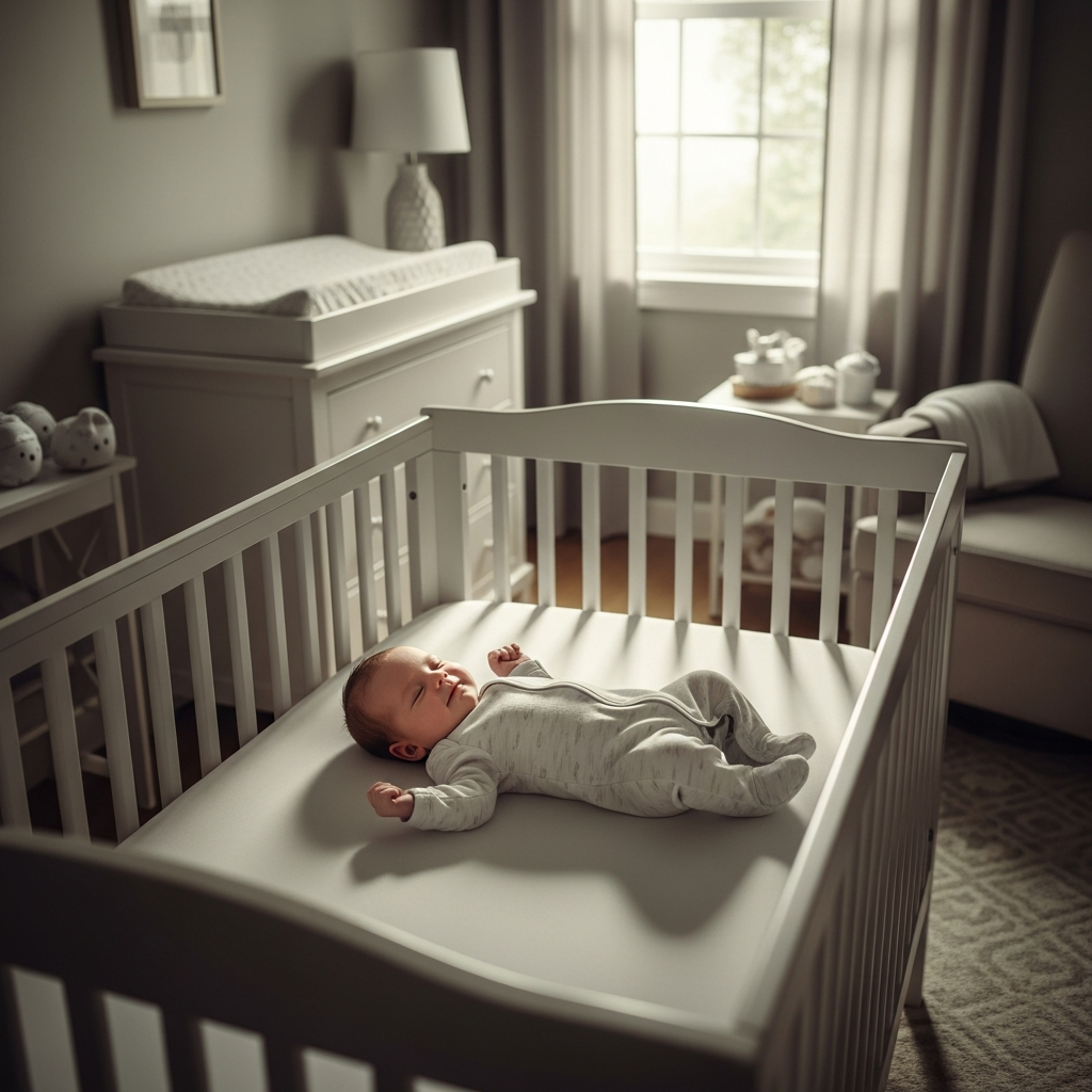 Safe baby sleep environment guide for 1 month old newborns