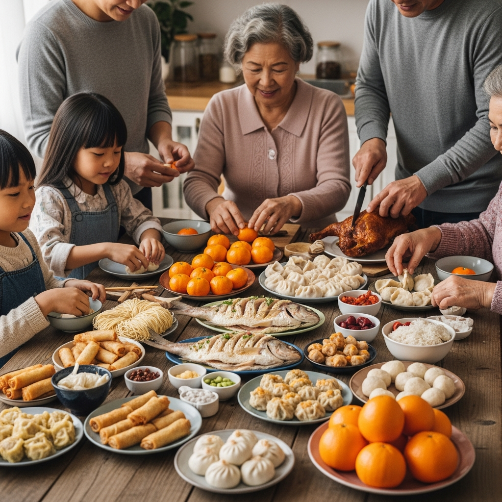 Lucky New Year foods for families with young children
