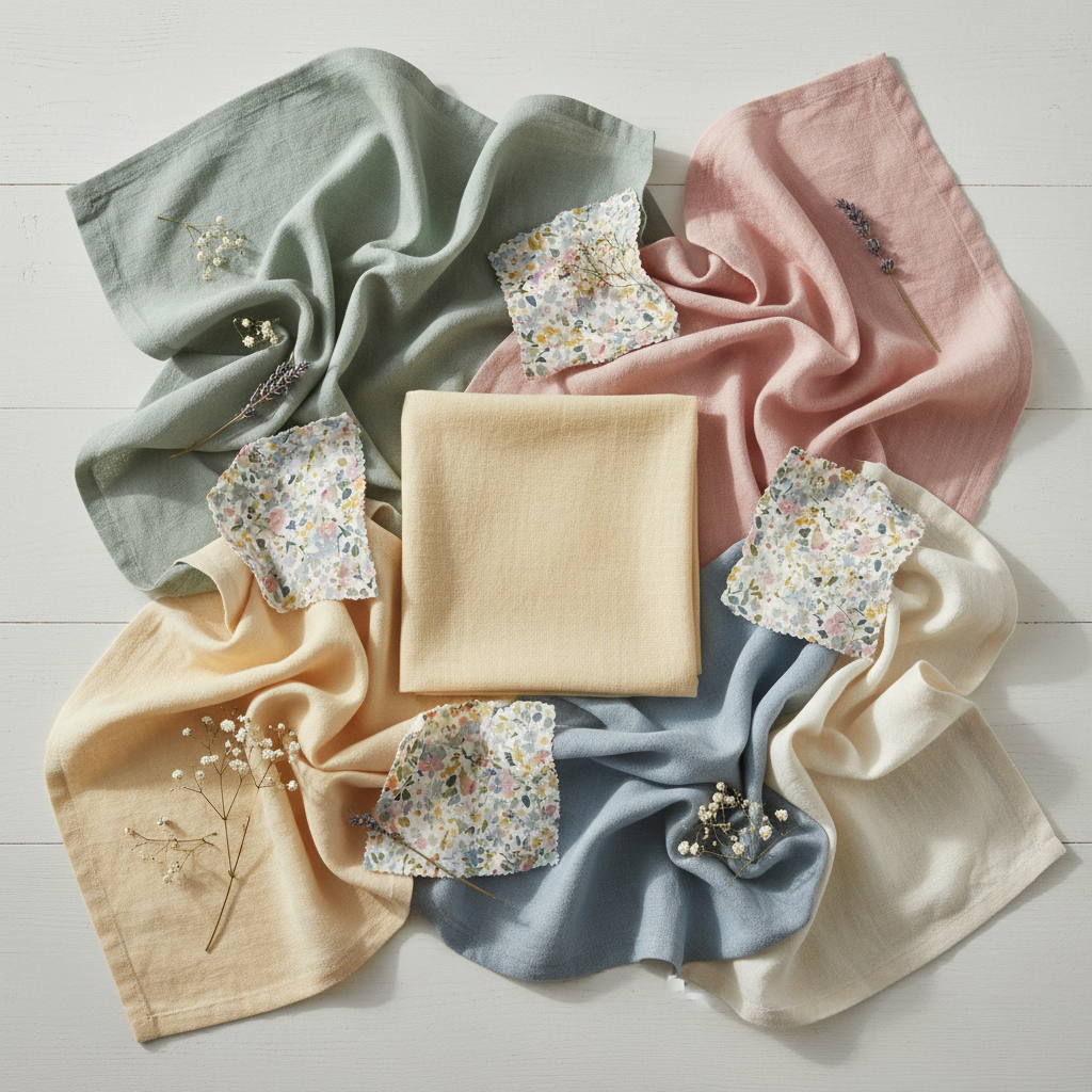 Mother's Day photo color palette 2026 - sage, blush, butter yellow, dusty blue, ivory