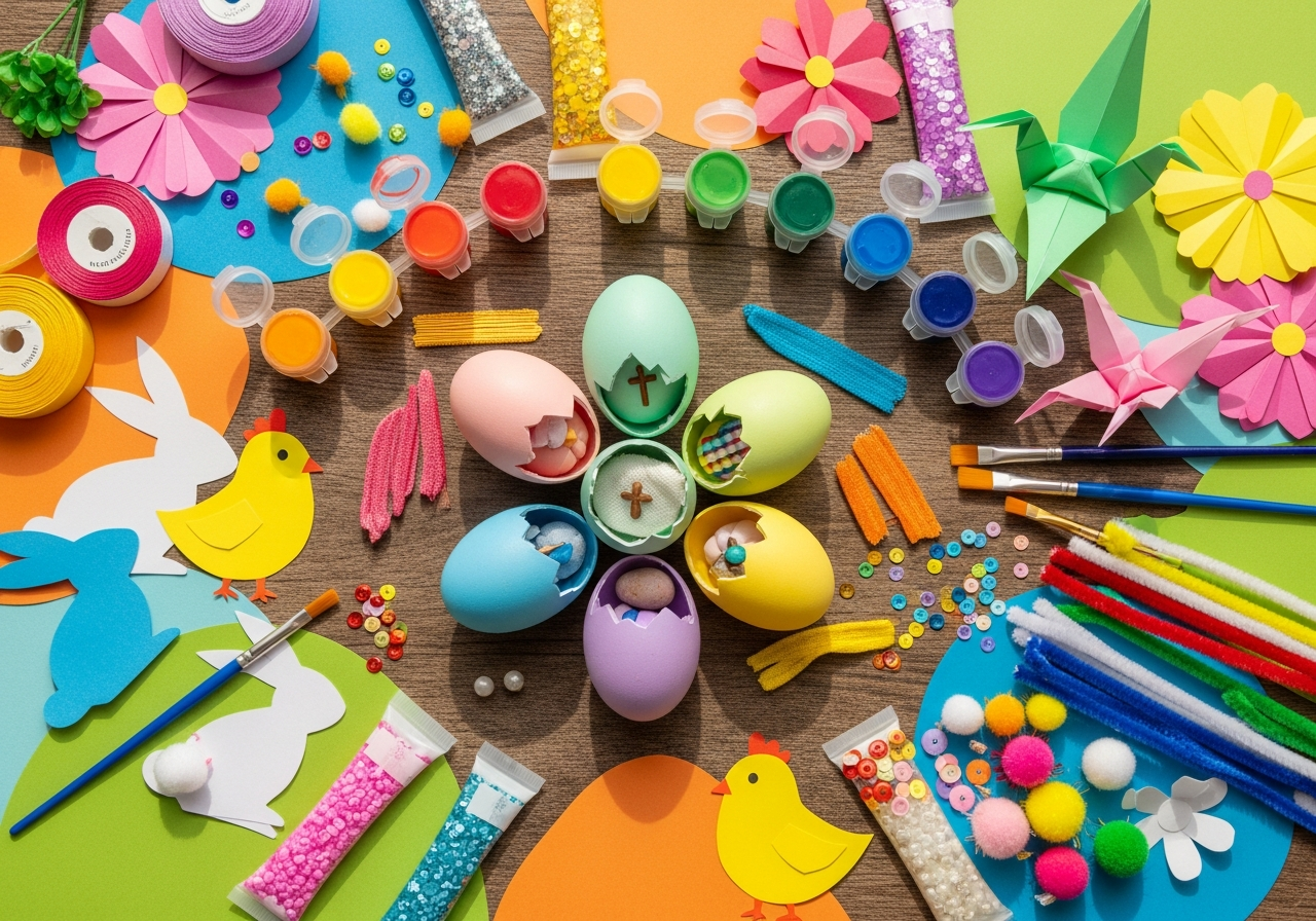 Christian Easter crafts and resurrection eggs supplies for toddlers