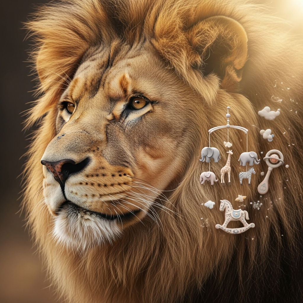 Inspiración del nombre Leo de Leonardo DiCaprio Majestuoso león representando la inspiración de nombres de bebé Leonardo y Leo