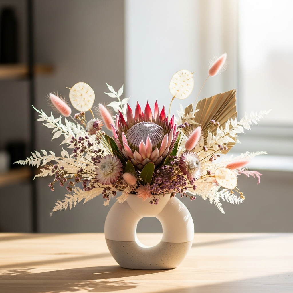 Valentinstagsblumen-Trends nachhaltig Protea Trockenblumen 2026