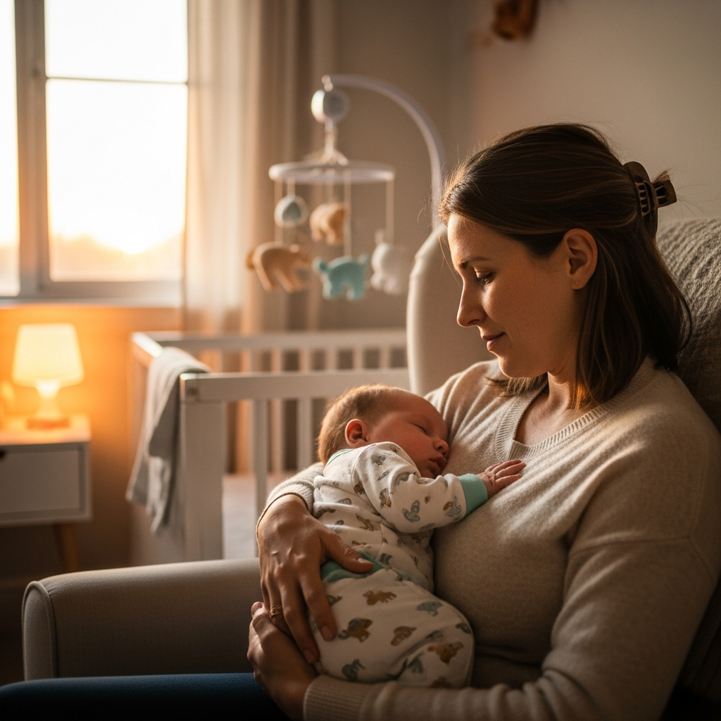 Bedtime routine for baby with eczema including bamboo sleepwear