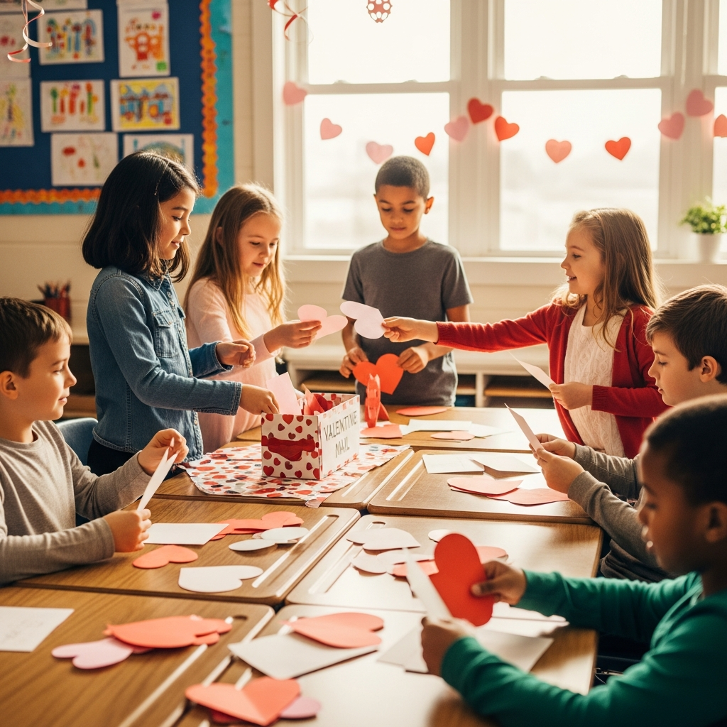 Valentinstag-Gedichte für Kinder – visueller Leitfaden für Schul- und Klassenraumaustausch