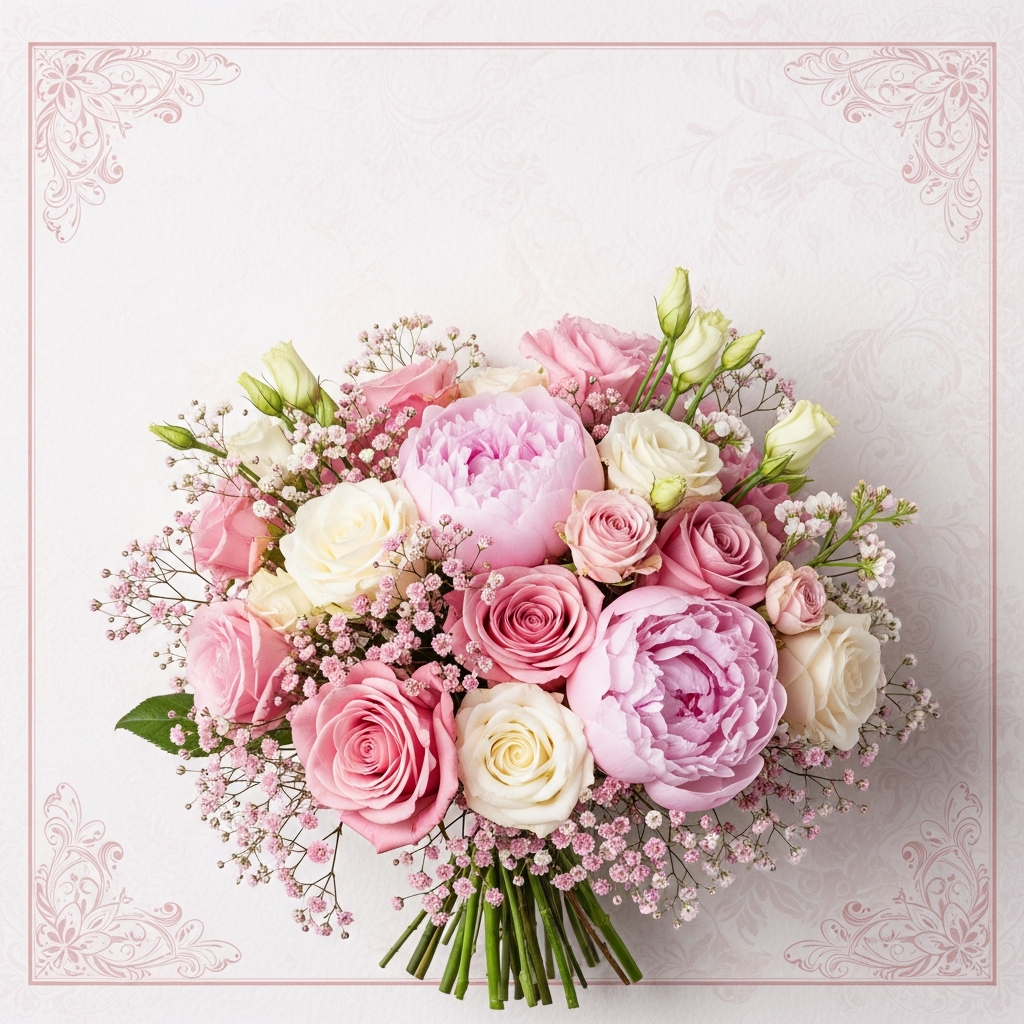 Tarjetas del Día de San Valentín para mamá Elegante tarjeta del Día de San Valentín para mamá con hermosas flores