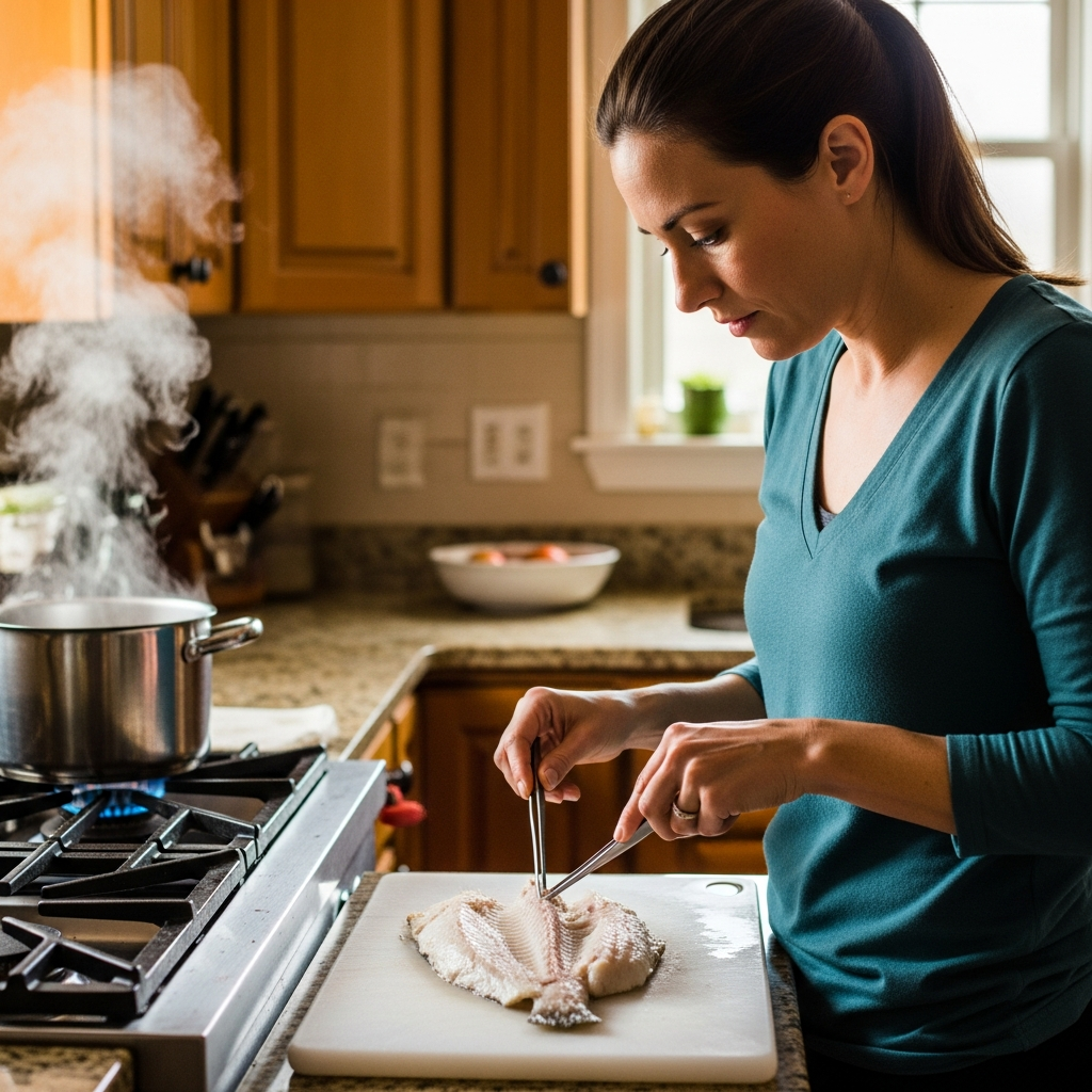 Wie man Fisch sicher entgrätet für hausgemachte Babynahrung-Zubereitungsleitfaden