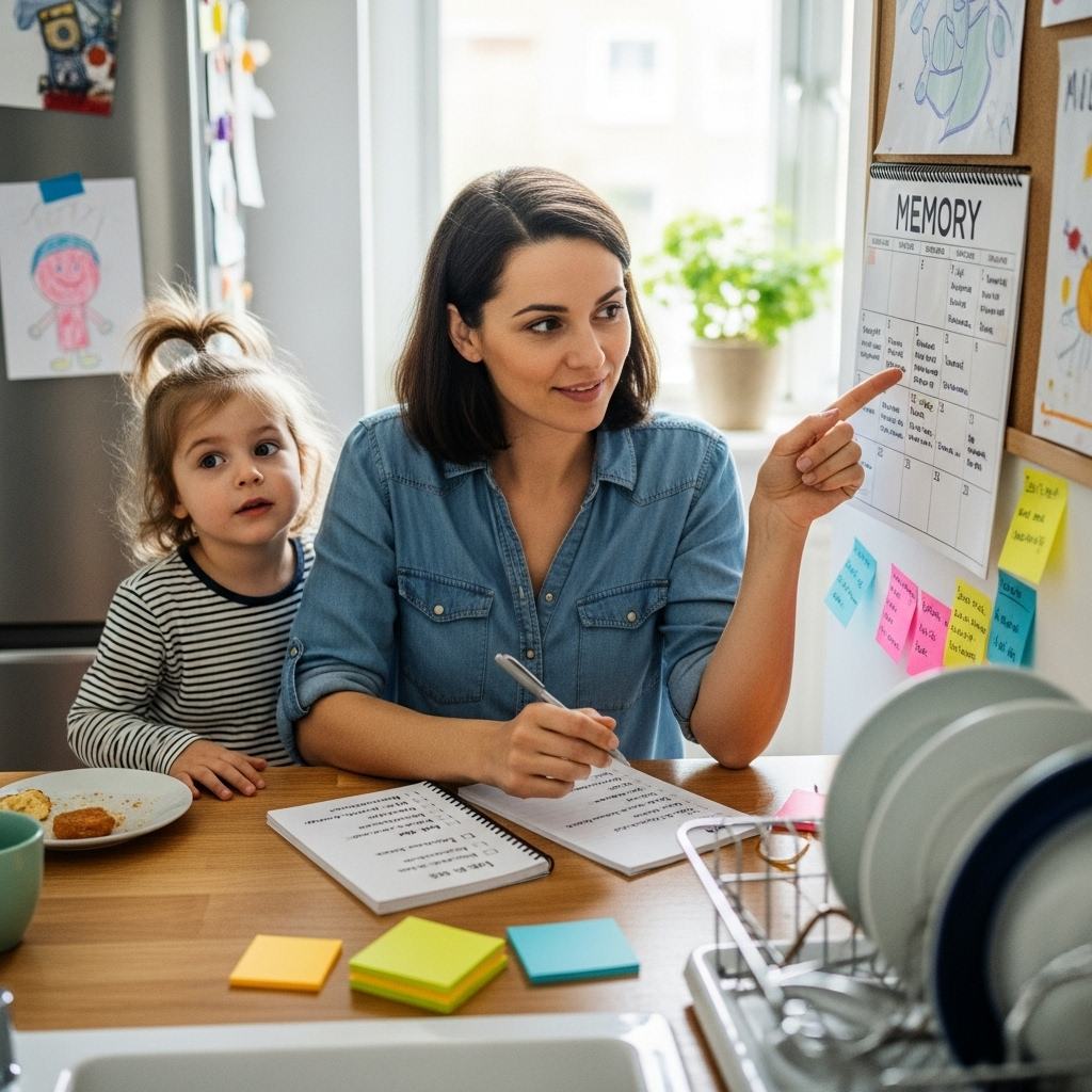 Organization and memory aids for pregnancy brain management tips