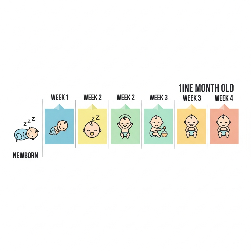 Cronología semana a semana del crecimiento del bebé para la guía de tallas de pijamas