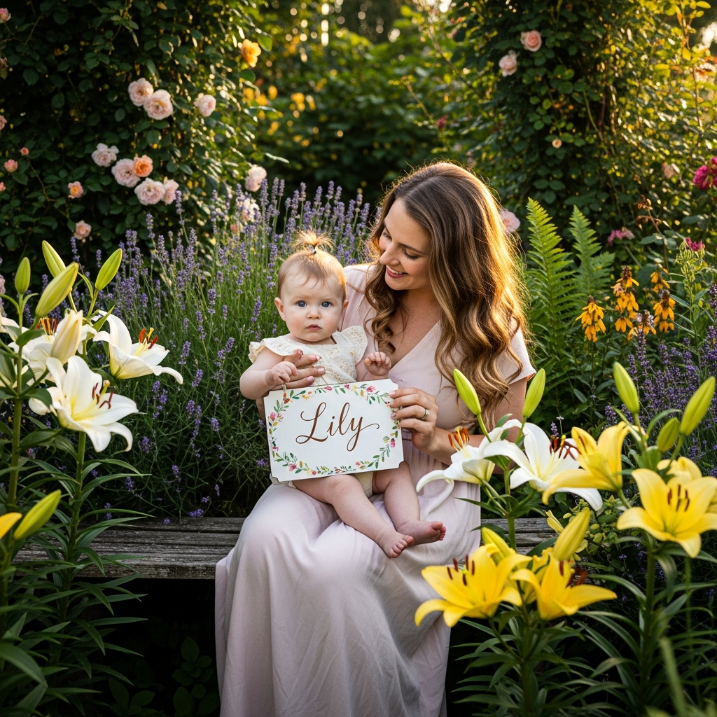 Guide visuel des prénoms pour filles inspirés de la nature botanique