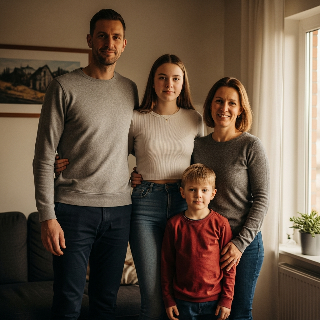 Genetic inheritance of height traits in families