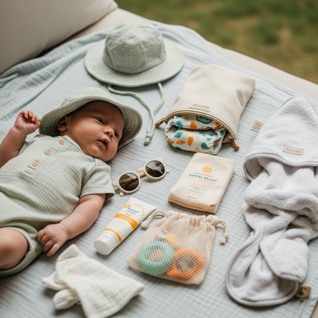 Summer newborn essentials with breathable romper for baby comfort