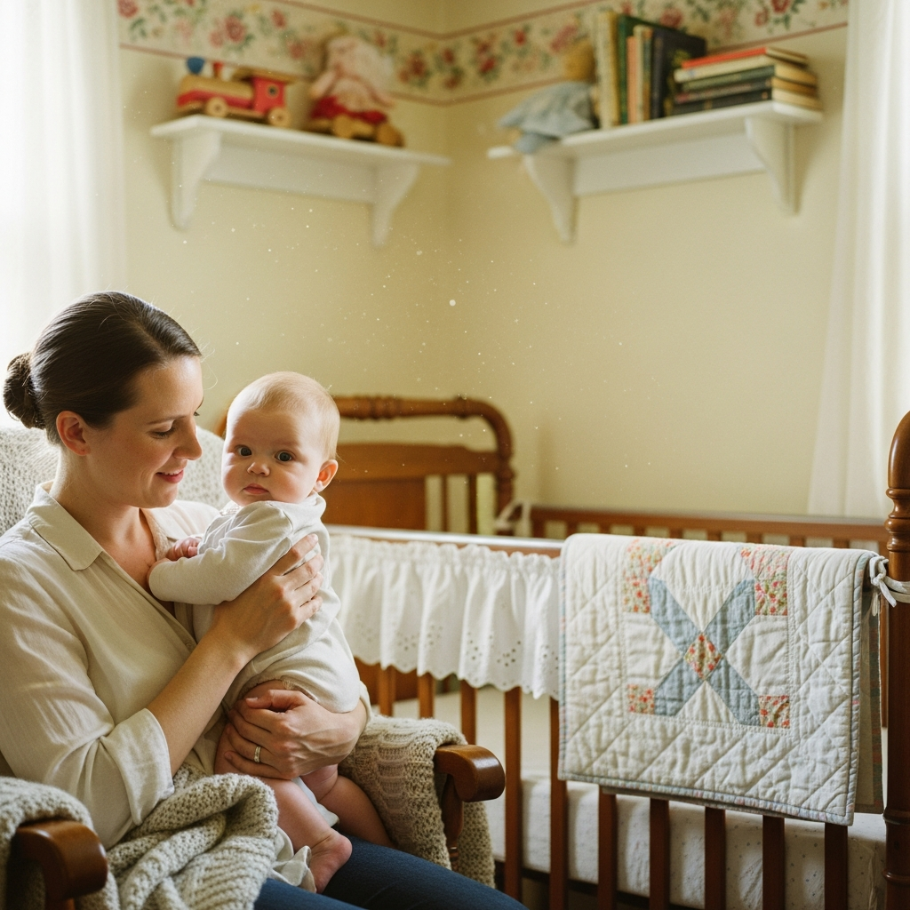 Illustration klassischer Vintage-Babynamen mit G für Eltern