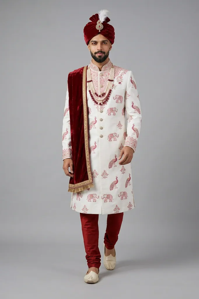 AI-generated on-model menswear catalog photo