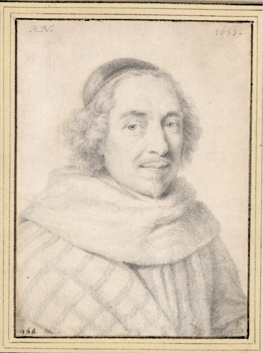 Robert Nanteuil (Reims 1623 - 1678 Paris) | Porträt des François Theodore de Nesmond | Displayed motifs: Human face, Clothing, Man, 