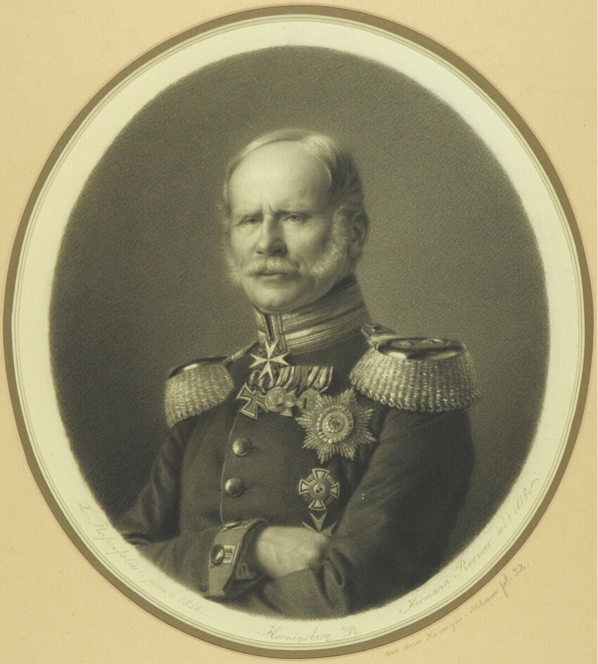 Hermann Römer (Königsberg 1838 - 1883 Berlin) | Kopie nach L. Rosenfelder: Bildnis des Kgl. preußischen Generals von Werder | Displayed motifs: Human face, Clothing, Man, 