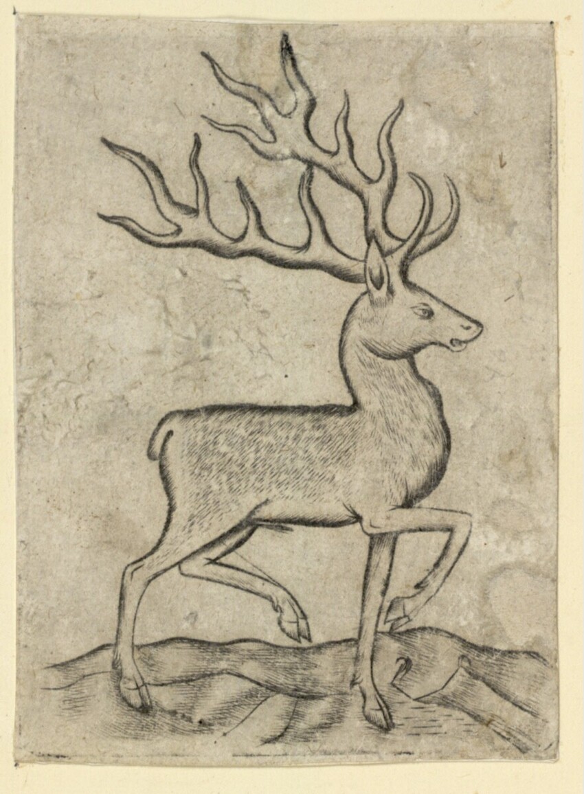 Anonym | Tier-Ass A | Displayed motifs: Deer, Animal, 