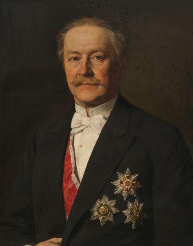 Sigmund L'Allemand | Sigmund Conrad Freiherr von Eybesfeld | Displayed motifs: Man, Suit, Human face, Flower, Tie, Clothing, 
