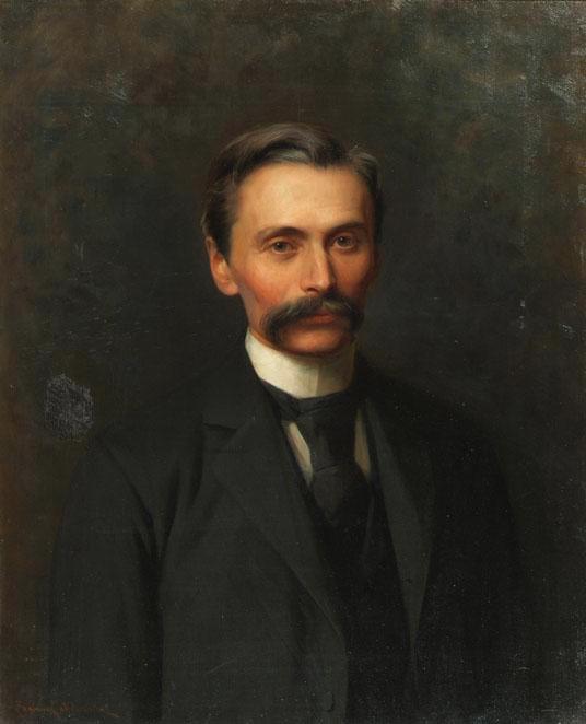 Zygmunt von Ajdukiewicz | Minister Dr. Rottner | Displayed motifs: Human face, Man, Suit, Clothing, 
