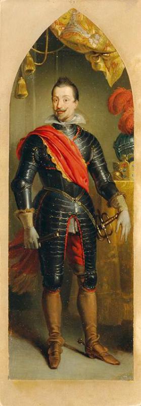 Johann Peter Krafft | Kaiser Ferdinand II. stehend | Displayed motifs: Footwear, Clothing, Person, Human face, Toy, Man, 