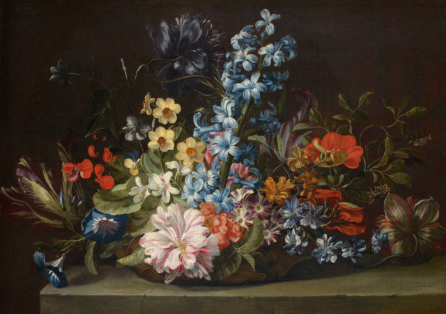 Jan van den Hecke | Blumenkorb | Displayed motifs: Flower, Houseplant, Footwear, 