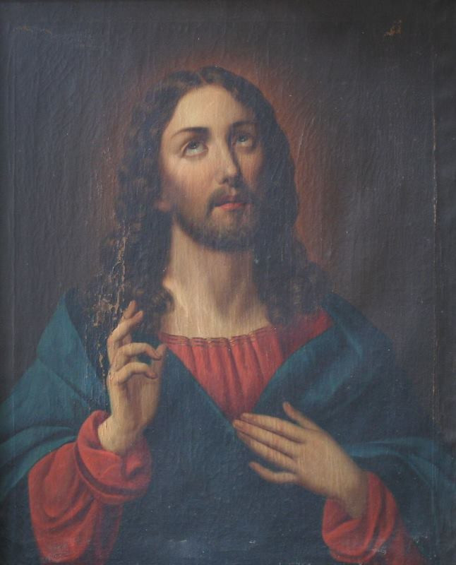 Antonín Ferenz | Kristus | Displayed motifs: Human face, Man, Clothing, Halo, 