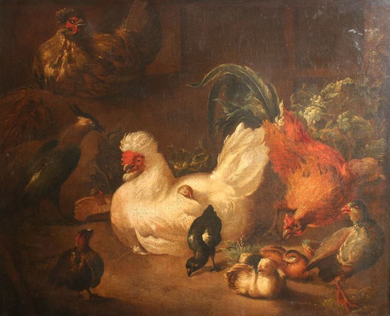 Jacobus Victors | Domácí drůbež | Displayed motifs: Chicken, Bird, Angel, Putto, 