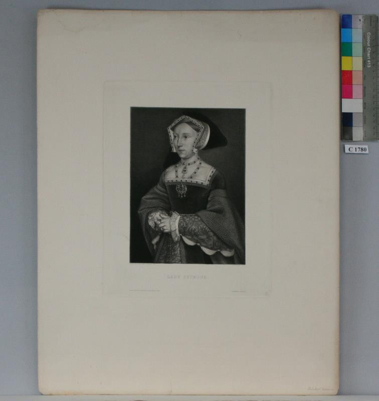 Eduard Büchel | Lady Seymours | Displayed motifs: Clothing, Woman, Human face, Veil, 