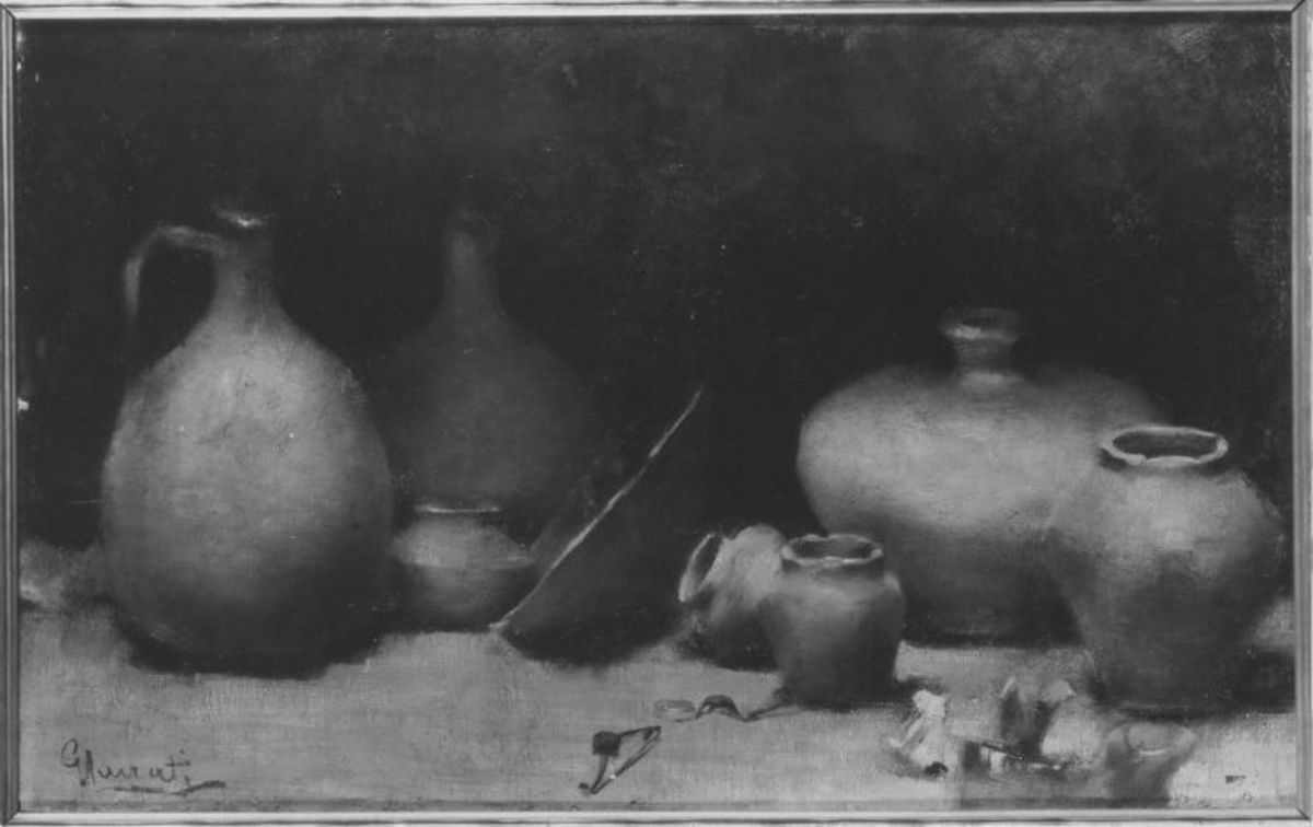 Gerolamo Cairati | Töpferware | Displayed motifs: Pear, Vase, Animal, Mammal, 