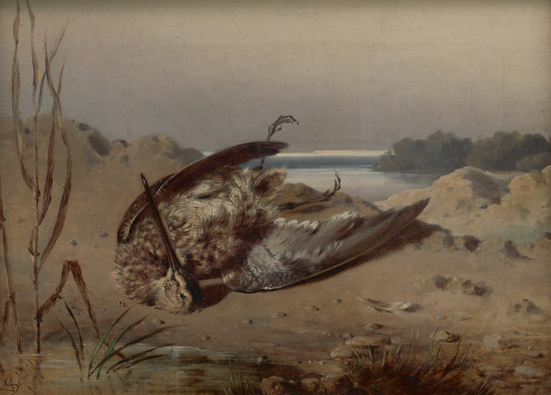 Scheidlin, Friedrich Carl von | Zátišie s ulovenou slukou | Displayed motifs: Animal, Bat, 