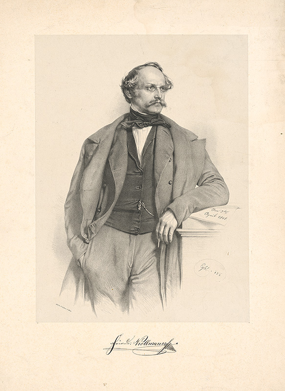 Eybl, Franz | Portrét Fridricha Kollmannyho | Displayed motifs: Man, Human face, Coat, Clothing, 