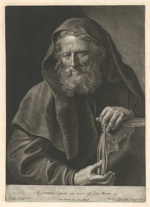 Vogel, Bernhard, Kupecký, Ján | Židovský učenec  | Displayed motifs: Human face, Man, Clothing, Human beard, Veil, 