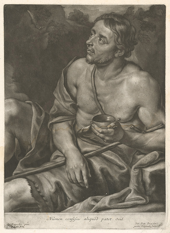 Preisler, Valentin Daniel, Kupecký, Ján | Svätý Ján Krstiteľ | Displayed motifs: Wound, Man, Human face, Clothing, 