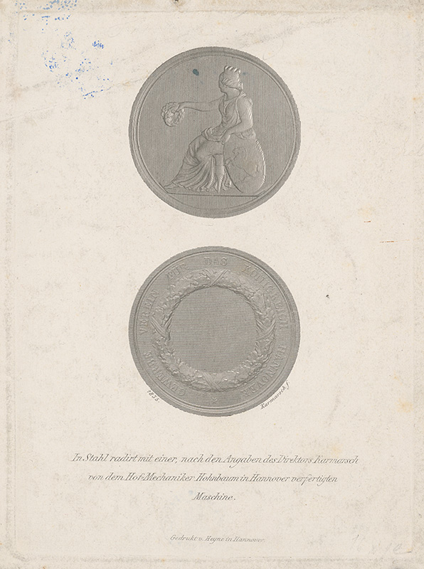 Karmarsch, Franz | Medaile | Displayed motifs: Coin, Person, Coat of arms, Clothing, 