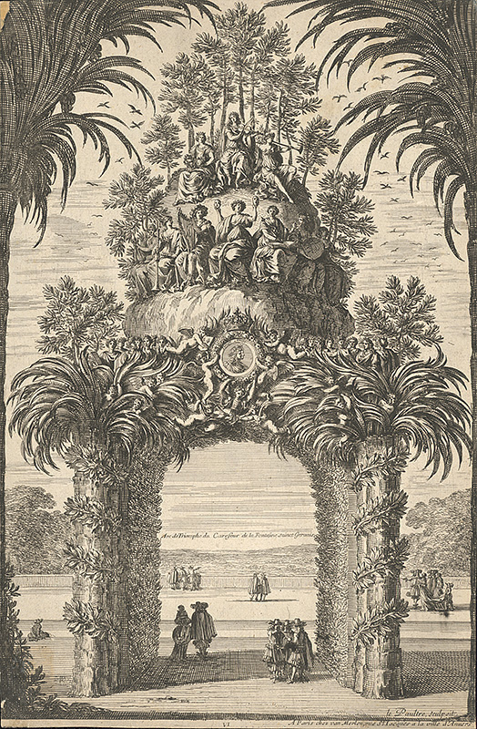 Lepautre, Pierre | Slávnostná brána | Displayed motifs: Palm tree, Tree, Person, Clothing, 