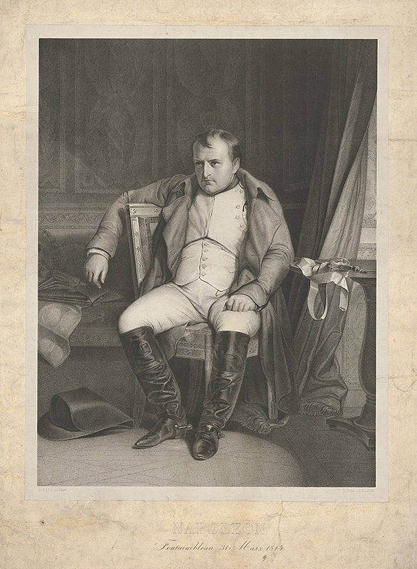 Müller, Leopold, Engel, R., Delaroche, Paul | Napoleon Bonaparte | Displayed motifs: Man, Footwear, Clothing, Human face, 