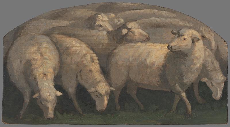 Ratskay, Maximilián | Ovce | Displayed motifs: Halo, Cattle, Sheep, Bull, Animal, 