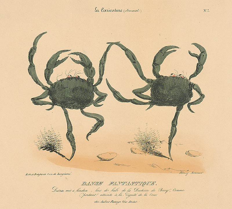 Monnier, Henry | Danse fantastique | Displayed motifs: Insect, Plant, 