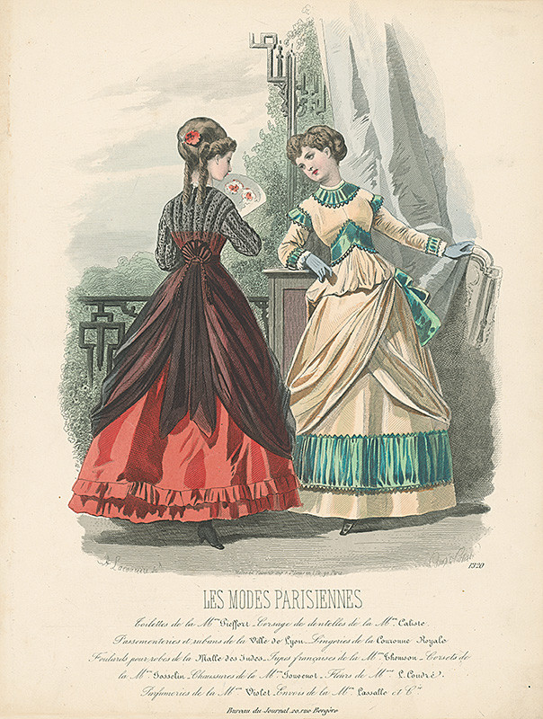 *, Compte-Calix, Francois Claudius, Atelier Lacouriere | List z módneho časopisu Les Modes Parisiennes. Návrhy šiat Mon.Piefforta | Displayed motifs: Dress, Angel, Woman, Clothing, Person, 